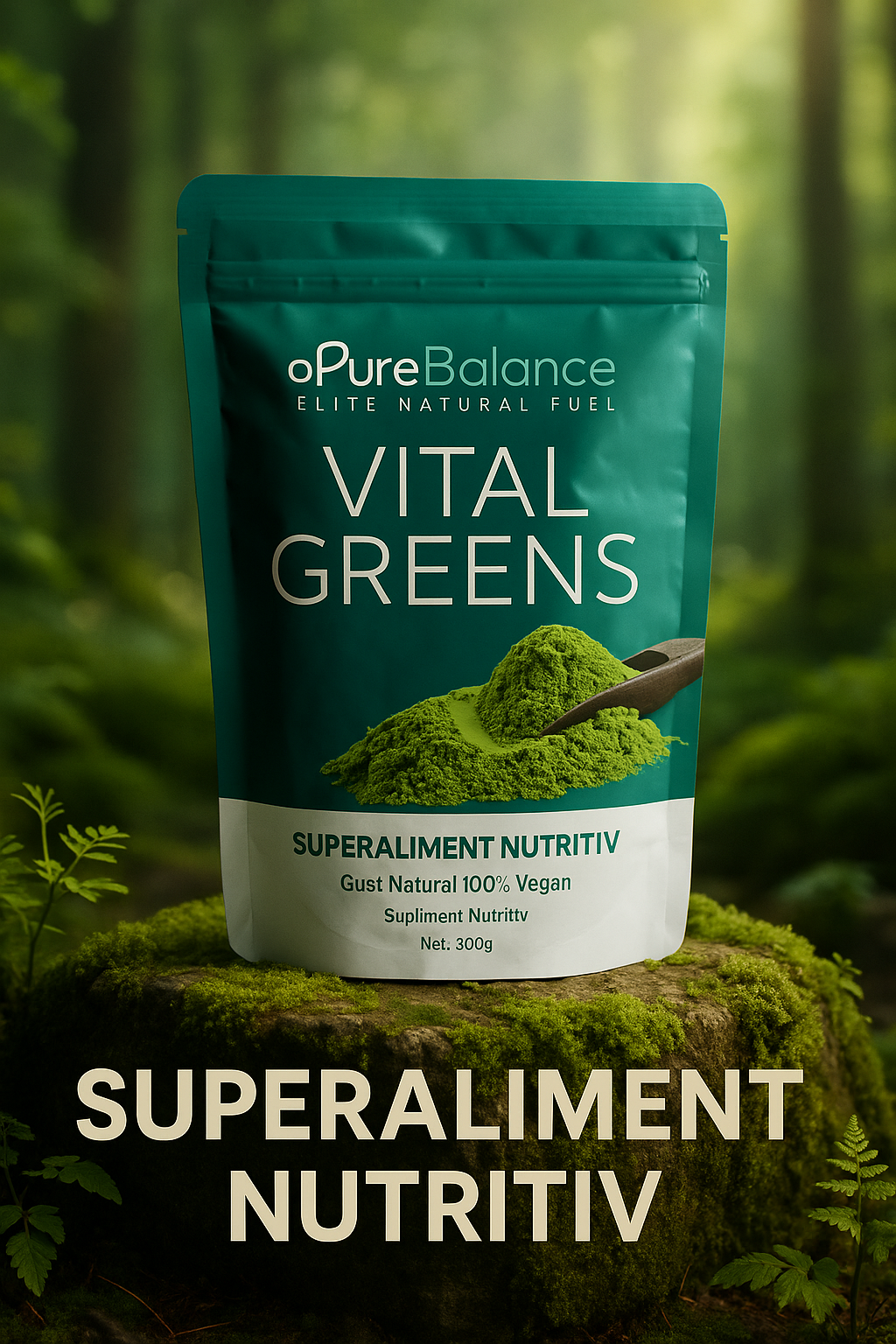 🎄 Pachet Cadou Crăciun 4 Produse– Vital Greens, Colagen, Creatina Jeleuri & Magneziu pentru Energie, Imunitate & Performanță | Pure Balance