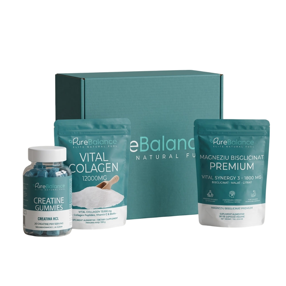 Protocol Refacere Musculară & Articulații: Magneziu, Colagen și Creatină | PureBalance