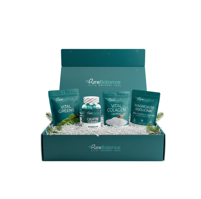 Protocolul TOTAL-EVOLUTION (Greens, Colagen, Creatină HCL, Magneziu) | Pure Balance | Performanță & Regenerare Absolută