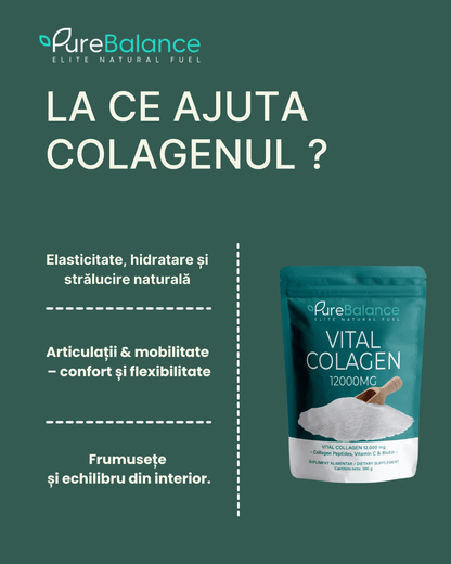 Protocolul CELL REVERSE | Sinergia Supremă NAD+ & Colagen 12000mg Premium - Pure Balance