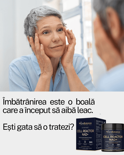 Supliment Longevitate NAD+ & Trans - Resveratrol (700mg) | Cell Reactor Pure Balance | Energie Celulară & Anti - Aging | 80 Capsule (40 Zile) - Pure Balance