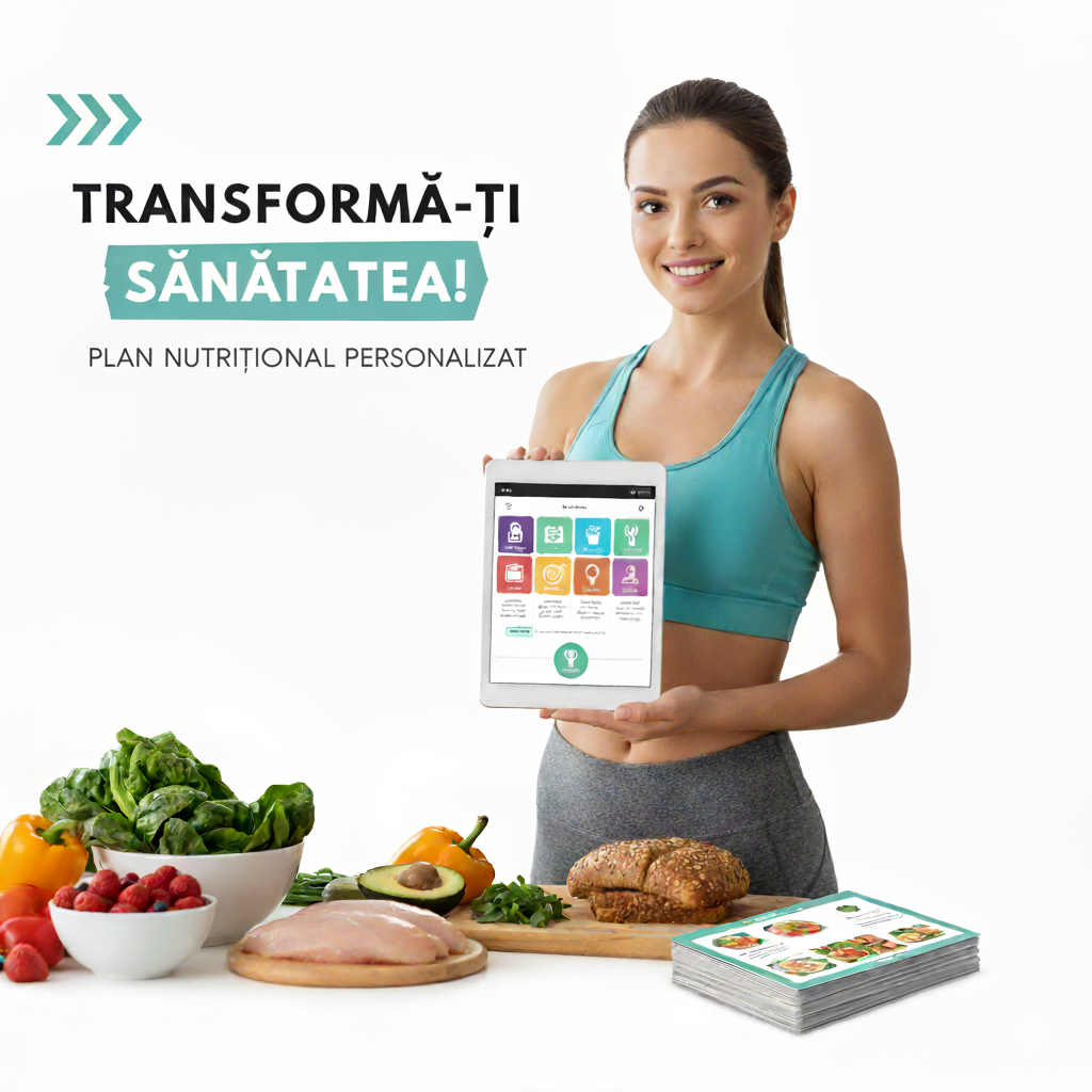Plan Nutrițional 100% Personalizat Lunar – Obține o Strategie Clară pentru Sănătatea Ta