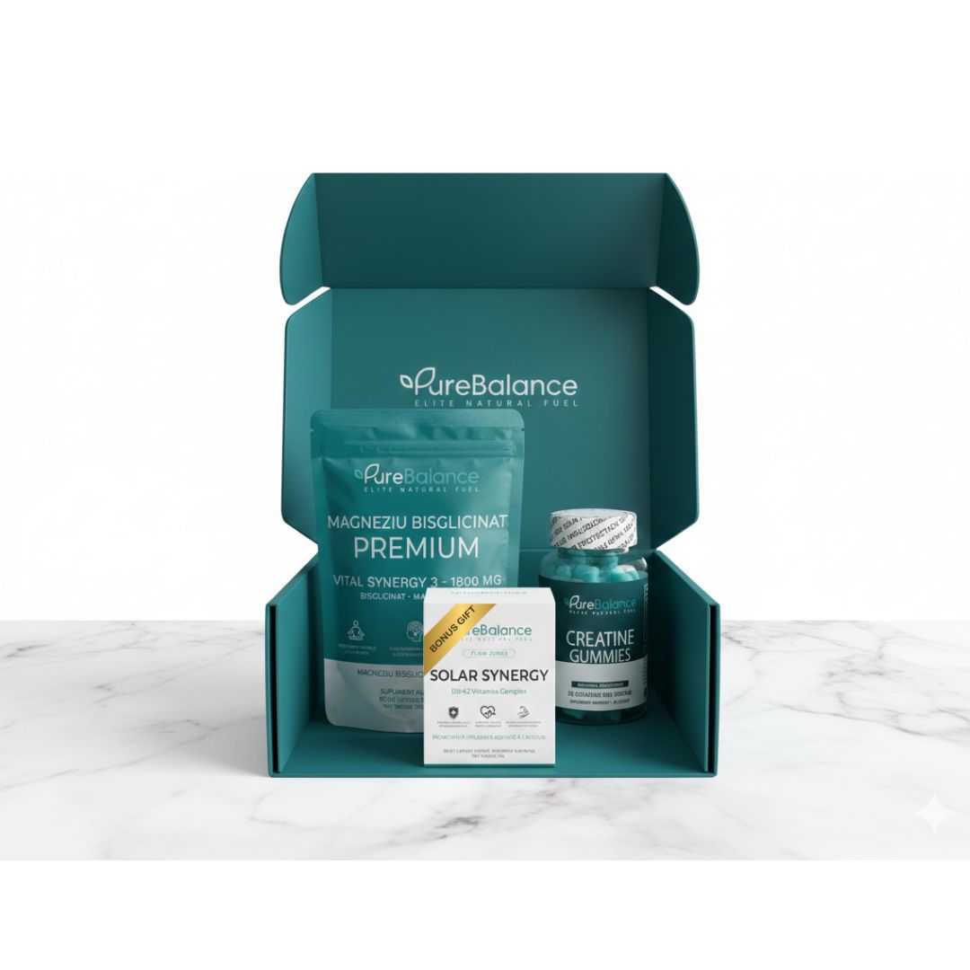 Protocolul BIO-PERFORMANCE | Creatină Jeleuri HCL, Magneziu Bisglicinat,Malat,Citrat 1800mg și D3+K2 – Sinergia Elite pentru Energie și Recuperare