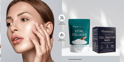 Protocolul CELL REVERSE | Sinergia Supremă NAD+ & Colagen 12000mg Premium - Pure Balance